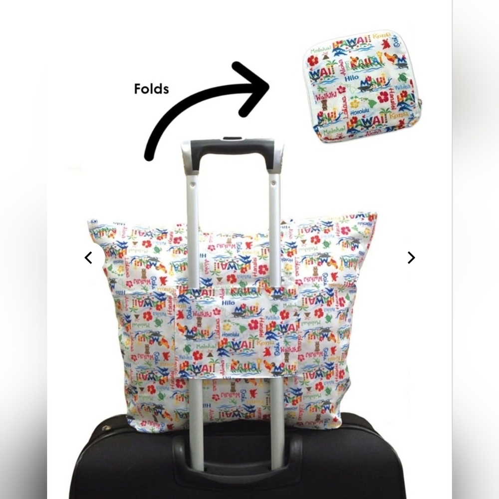 Island Heritage 2014 Hawaiian Adventure Foldable Tote 20"X15.25"X6.25" - Picture 3 of 5